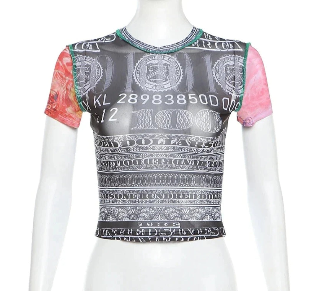 Money Bae crop top