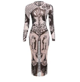 Flo Printed Long Sleeve Dress