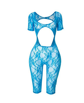 Short Sleeve cut-out Lace romper
