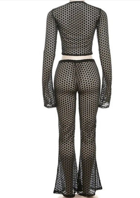 Jordana 2pcs Flare Pants set