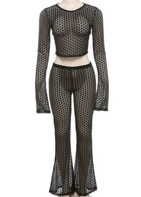 Jordana 2pcs Flare Pants set