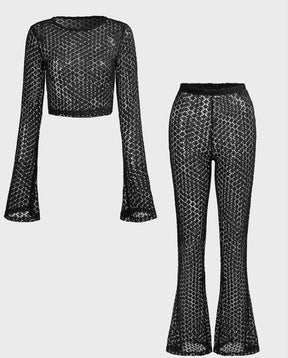 Jordana 2pcs Flare Pants set