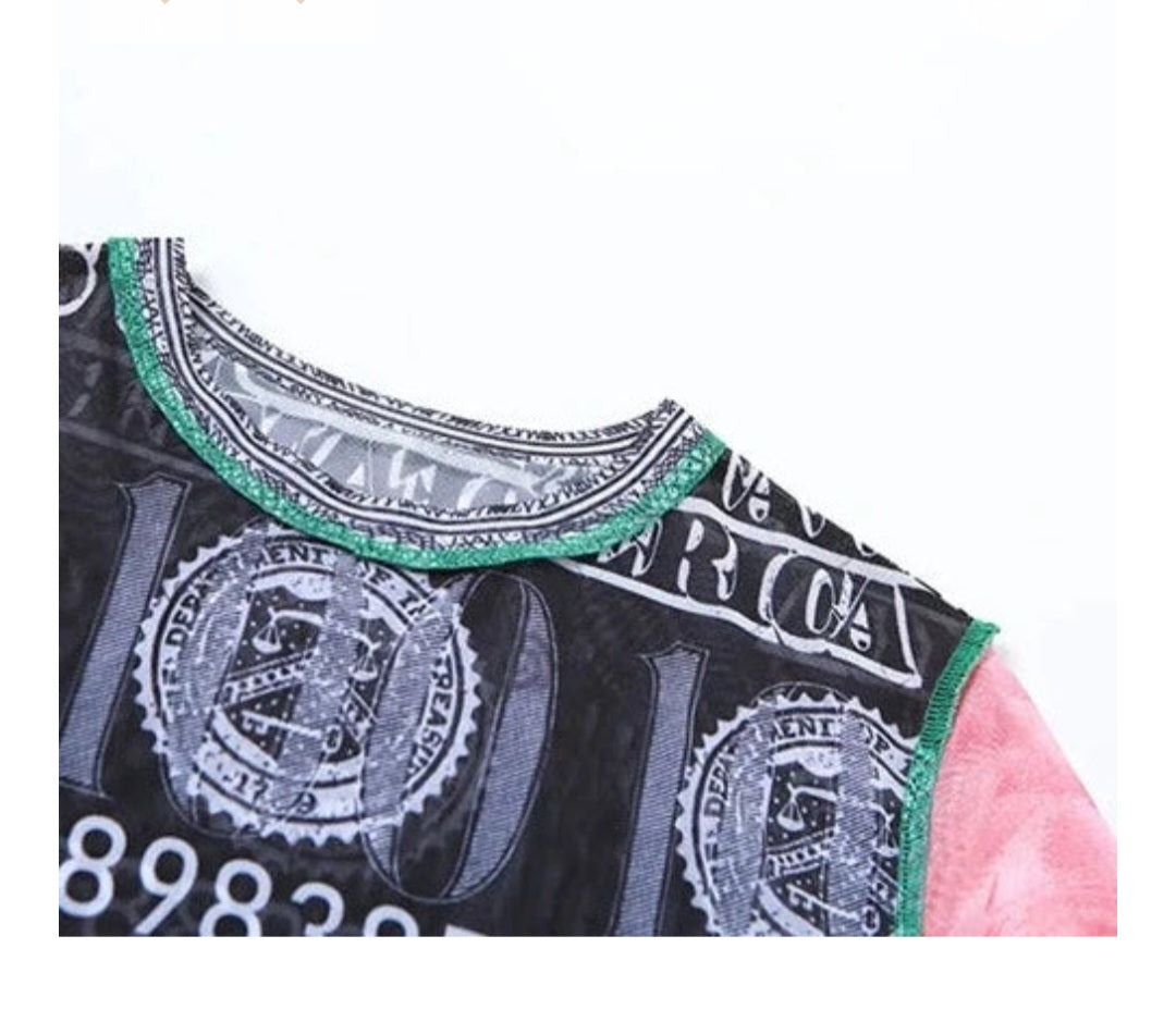 Money Bae crop top
